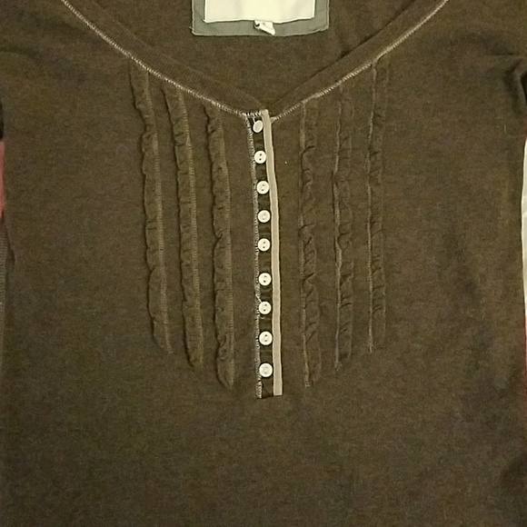 Brown Ruffle Top - Picture 3 of 3